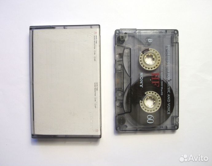 Аудиокассета Sony HF 60 (Eu, 2001 г.)