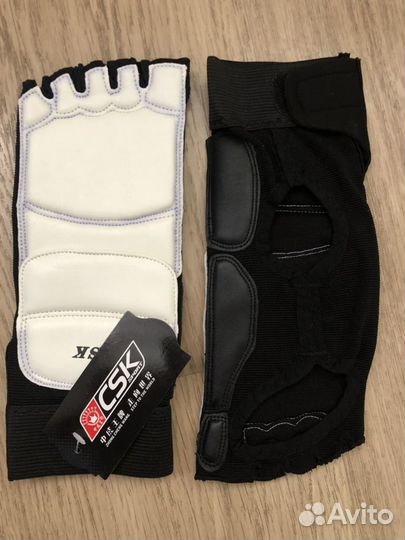 Защита р.S-XL стопы тхэквондо из кожи