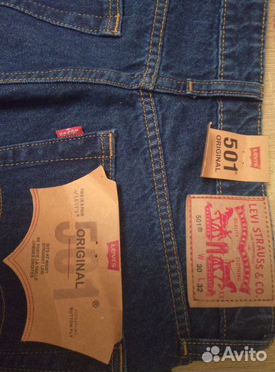 Джинсы levis 501 30/32 новые