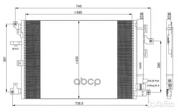 NRF 35889 радиатор кондиционера Volvo XC90 2.5