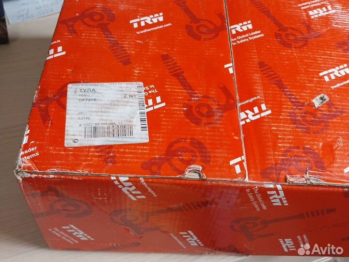 Диски тормозные Lexus Rx 300