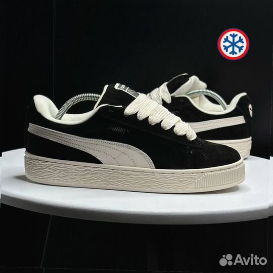 Кроссовки зимние Puma Suede XL black label