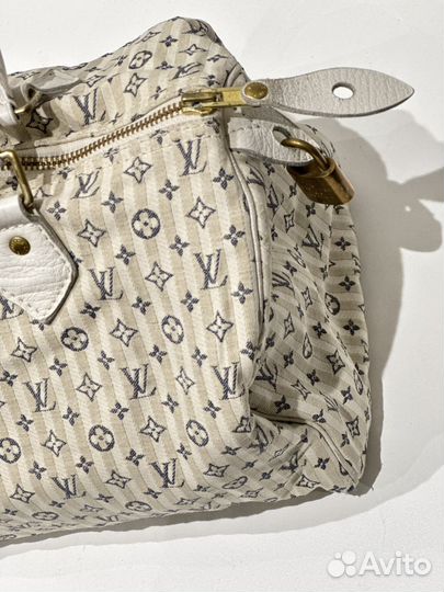 Сумка оригинал louis vuitton Lin Mini Speedy 30