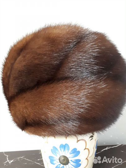 Шапка женская норковая бу