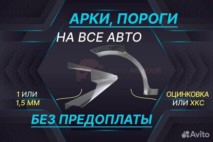 Арки на Nissan Almera Classic ремонтные