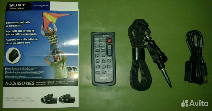 Сумка с пультом и шнуром видеокамеры sony