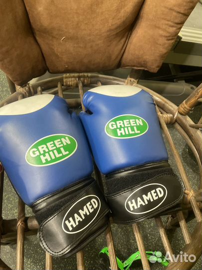 Боксерские перчатки 12 oz green hill
