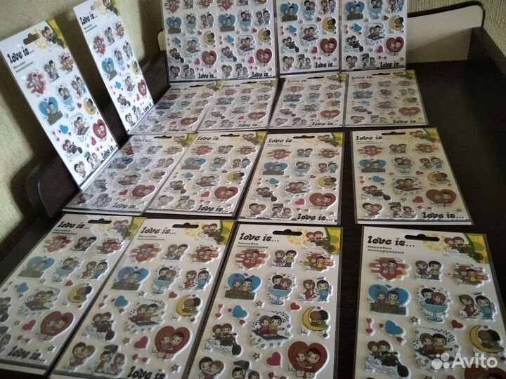 Многоразовые наклейки, 11 штук