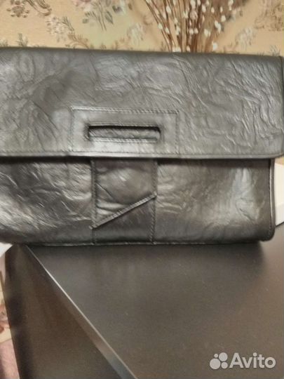 Сумка клатч натуральная кожа