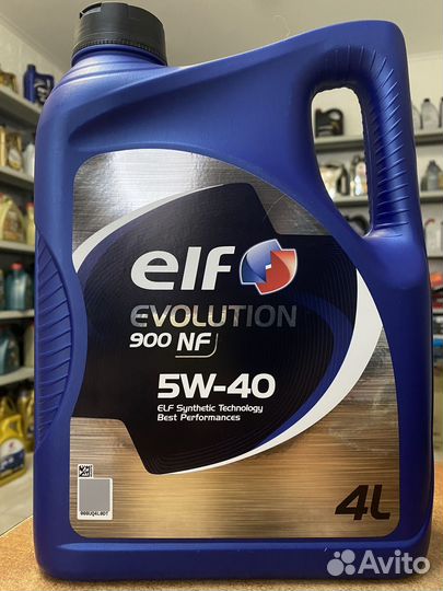 Elf evolution 900 nf 5w40 моторное масло 4л