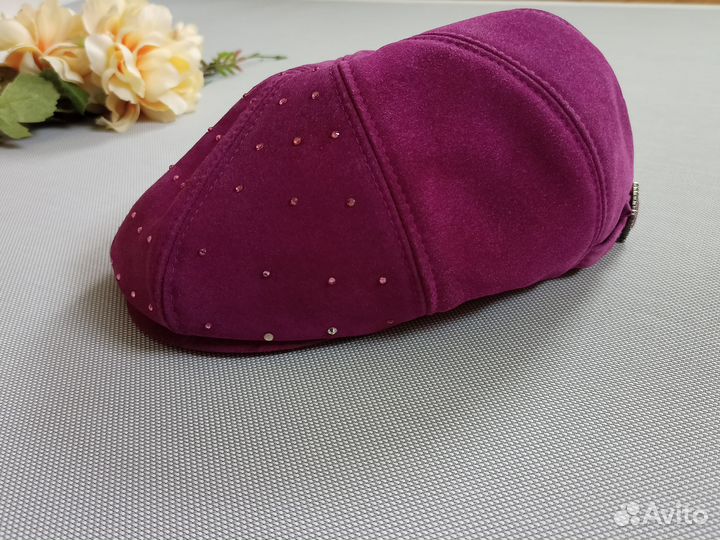 Кепка фуражка женская из замши