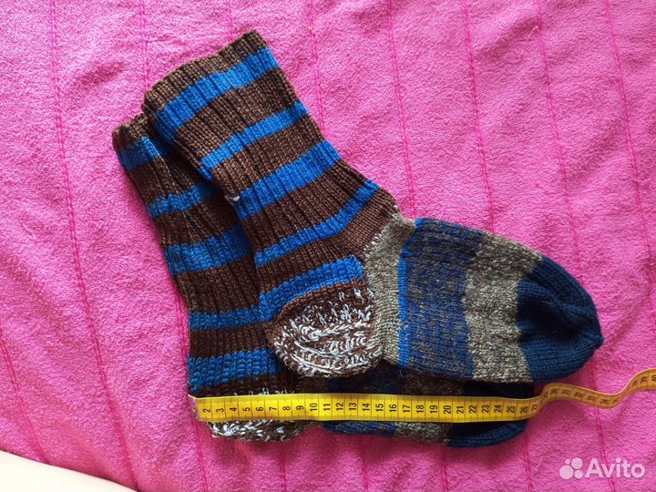 Носки шерстяные вязаные