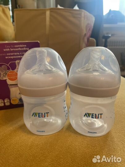 Бутылочки для кормления avent 2 шт