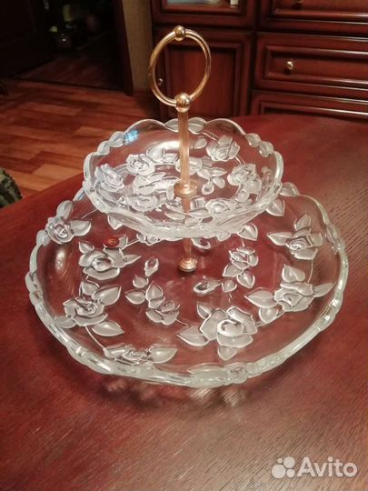 Ваза двухярусная для фруктов