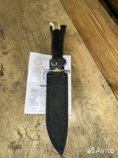 Нож финка нквд из настоящей Дамасской стали