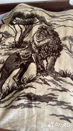 Плед СССР Львы (сделано в Югославии)