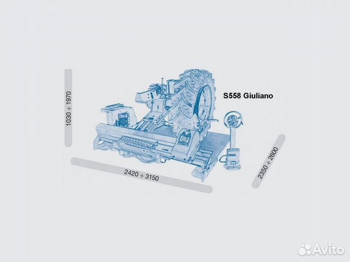 Грузовой шиномонтажный станок Giuliano S558