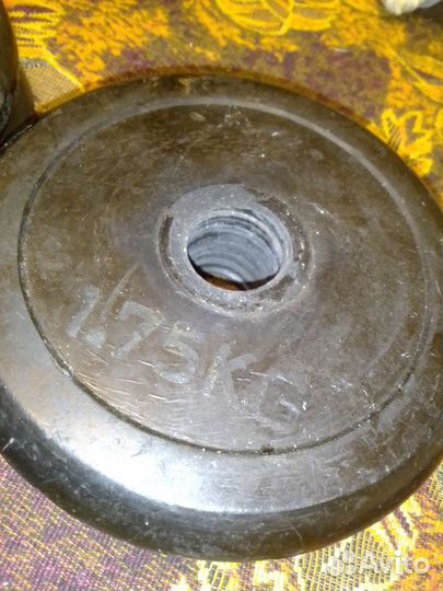 Спортивные блины 4шт по 1.75 кг