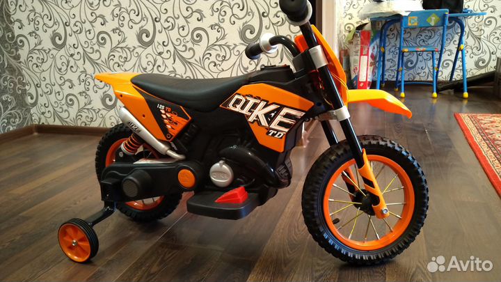 Детский электромотоцикл Qike TD Orange