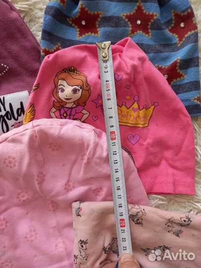 Пакет тонких шапочек для девочки 2-4 года