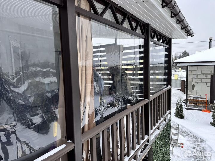 Мягкие окна (шторы) для террас, беседок, веранд