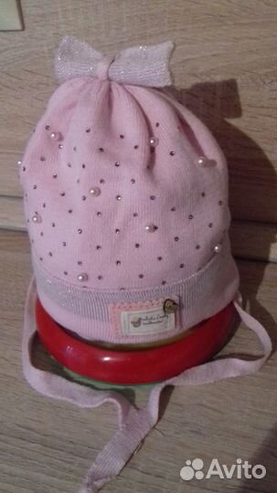 Шапка осенняя на ребенка 1-2 года