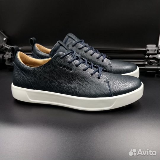 Мужские кожаные кеды