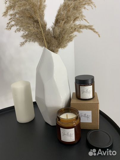 Ароматическая свеча ручной работы