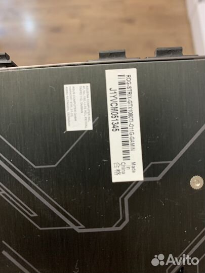 Gtx 1080 ti 11gb Asus rog strix