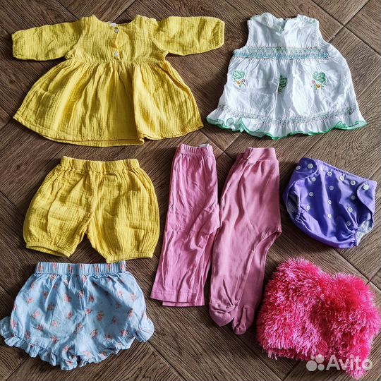 Пакет детских вещей на девочку 62 68 74