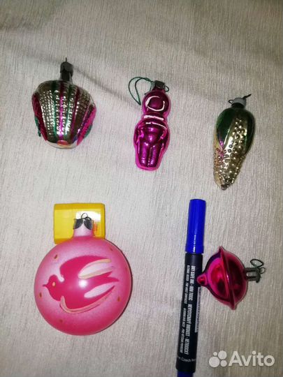 Елочные игрушки гдр времен СССР