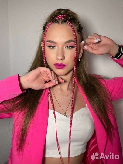 Афрохвост, афрохвост с кудрями и брейды в хвост