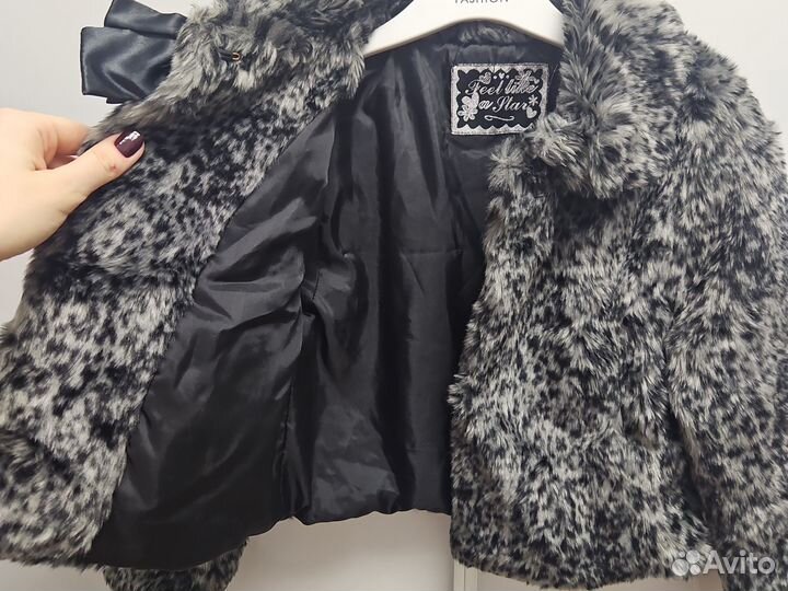 Шуба искусственная для девочки 116