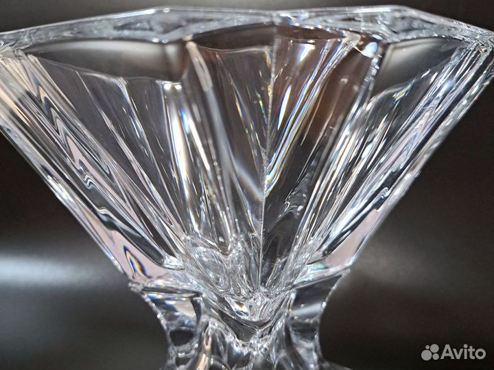 Ваза хрустальная из богемского хрусталя Чехия