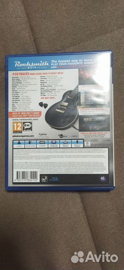 Диск с игрой Rocksmith ps4 + USB cable