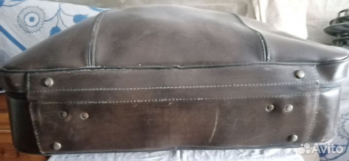 Чемодан СССР кожаный ретро