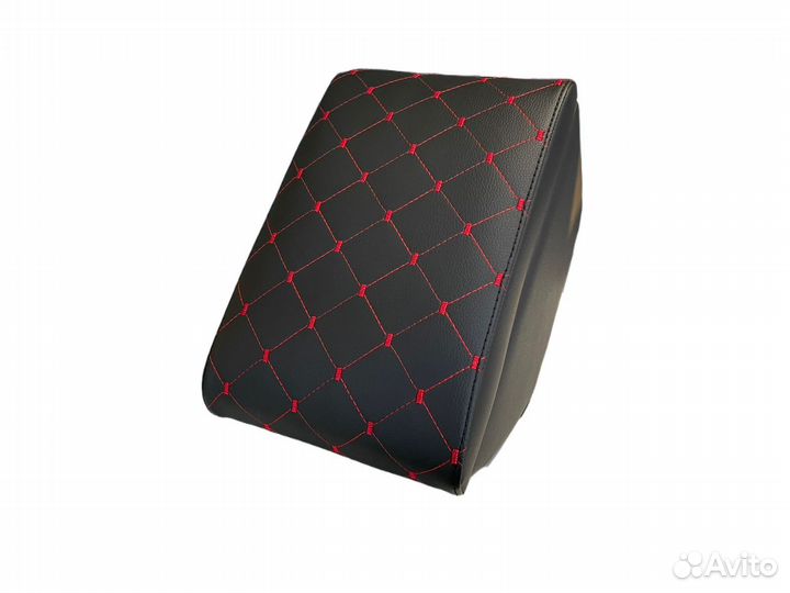 Подлокотник Skoda Octavia A5 (04-13)ромб красный