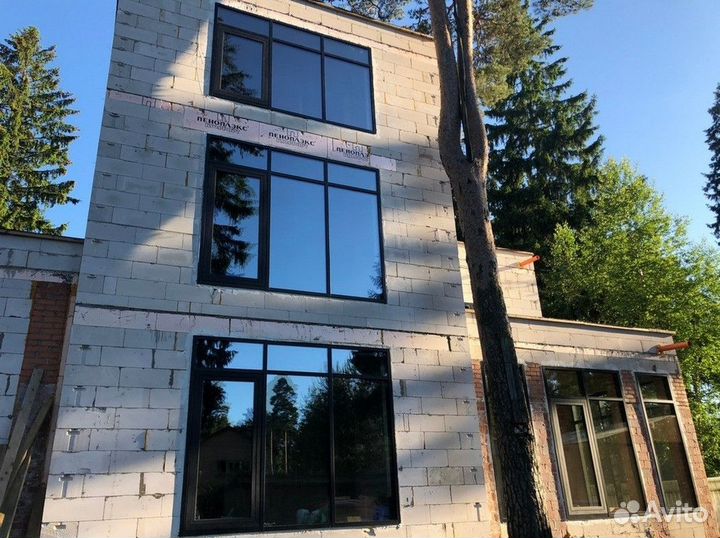 Окна алюминиевые новые