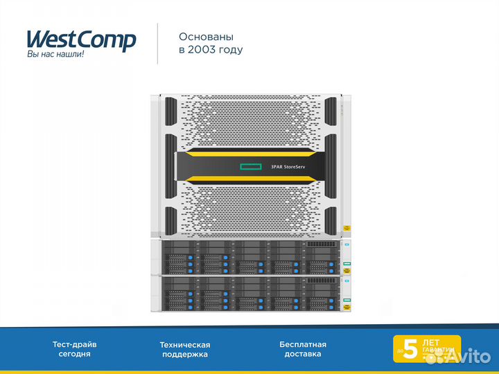 Схд HPE 3PAR 20450 2n 24x3.84Tb SSD 12G