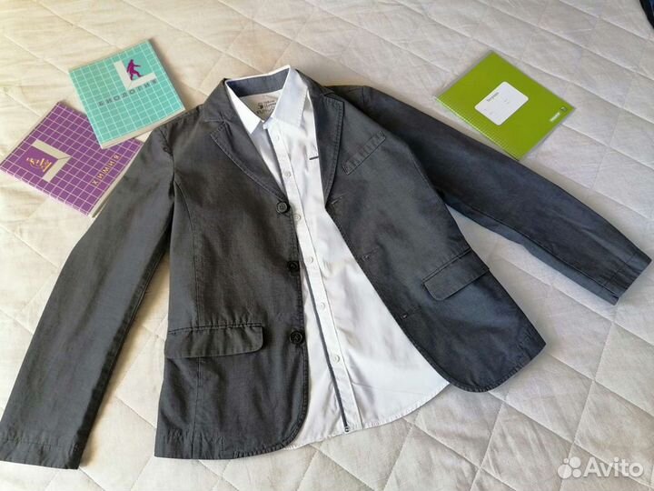 Школьный пиджак на мальчика 158 р