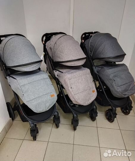 Новая коляска Luxmom 609 с сумкой и матрасом