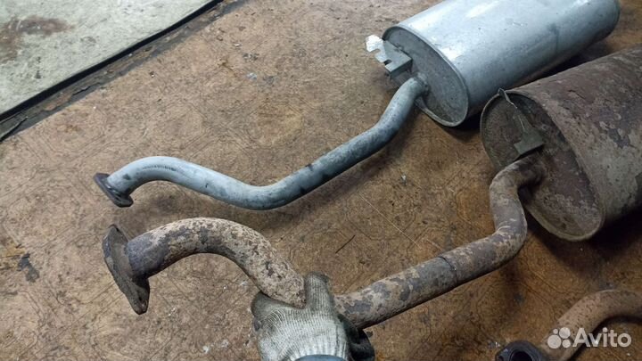 Глушитель hover h2 + приемная труба него