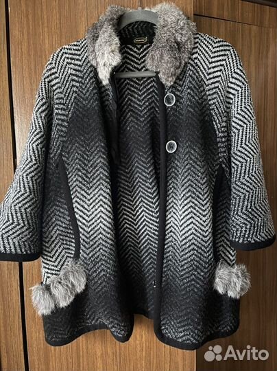 Жакет 50 размер шерстяной трикотаж