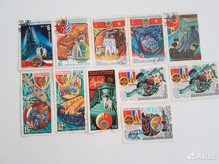 Марки авиация и космос