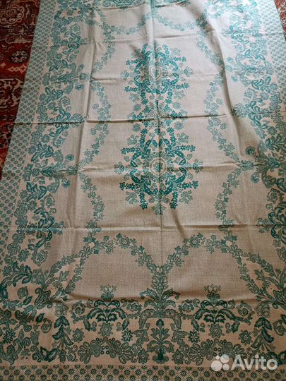 Покрывало жаккардовое полулён СССР