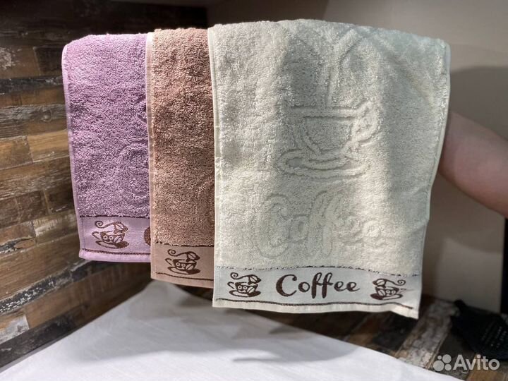 Махровые полотенца новые