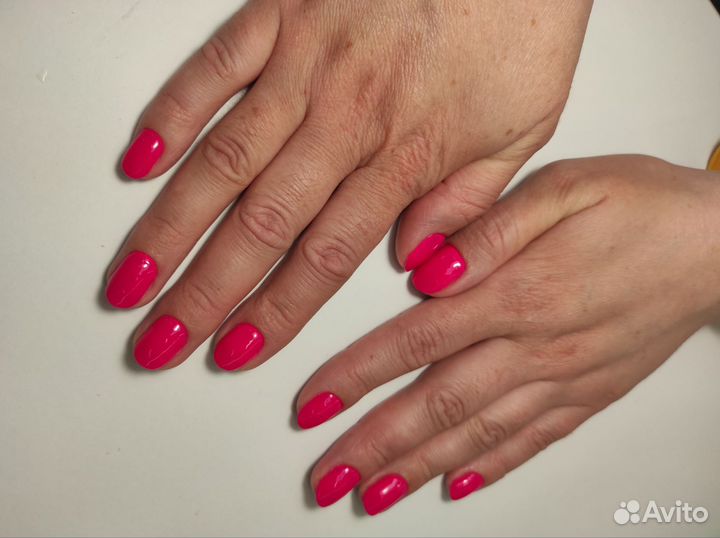 Модель на маникюр+гель-лак (френч)