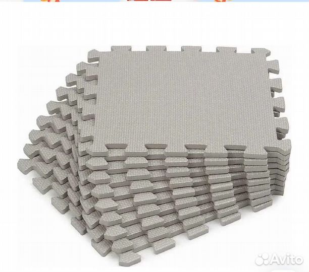 Детский коврик пазл Meitoku с окантовкой