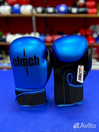 Перчатки боксерские Clinch Aero (сине-черные)