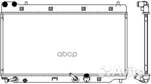 Радиатор охлаждения двигателя honda jazz II (GD